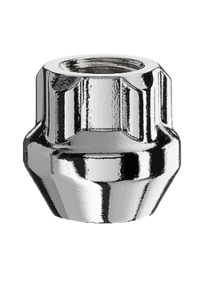 Picture of 9/16" x 18 Conical Chrome Spline Nut Kit - 20 Piece - 21/22mm Hex - Chrome